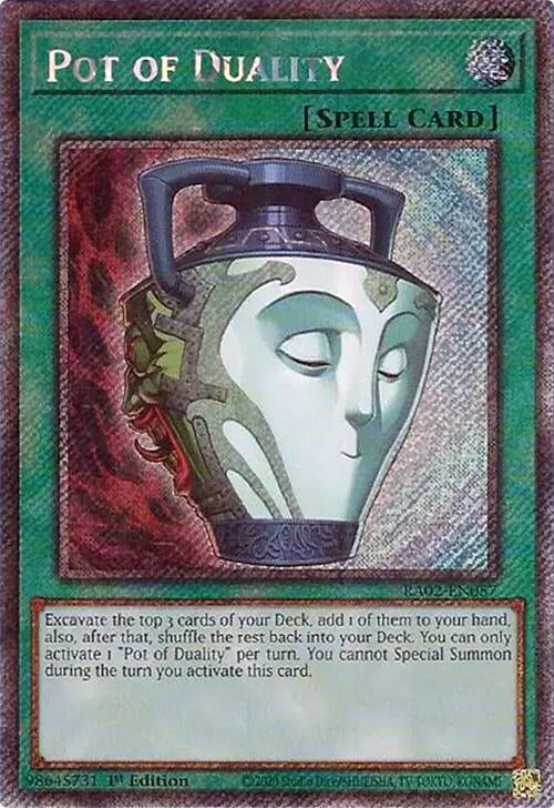 Pot of Duality Platinum Secret Rare (RA02-EN057) [RA02]