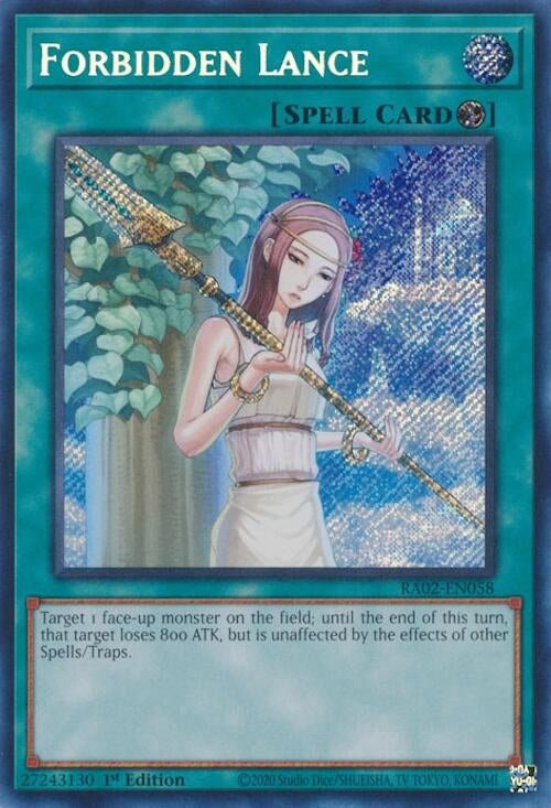 Forbidden Lance Secret Rare (RA02-EN058) [RA02]