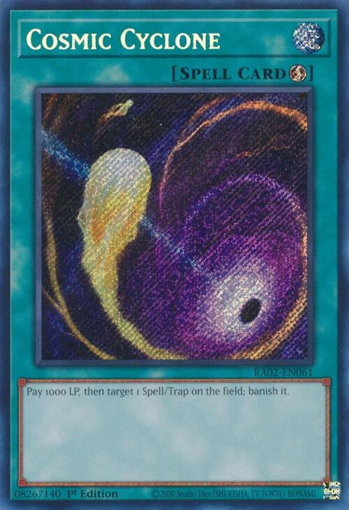Cosmic Cyclone Secret Rare (RA02-EN061) [RA02]
