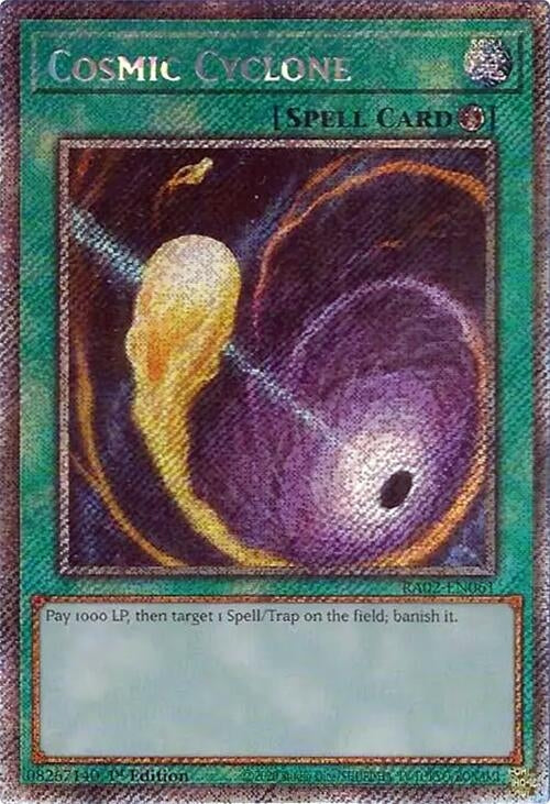 Cosmic Cyclone Platinum Secret Rare (RA02-EN061) [RA02]