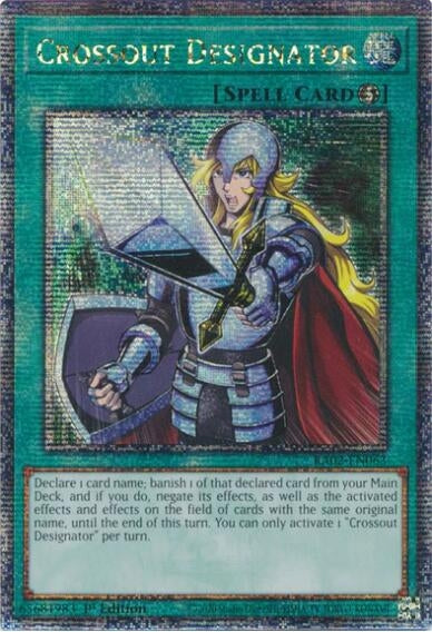 Crossout Designator Quarter Century Secret Rare (RA02-EN063) [RA02]