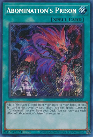 Abominations Prison Secret Rare (RA02-EN064) [RA02]