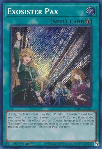 Exosister Pax Secret Rare (RA02-EN066) [RA02]