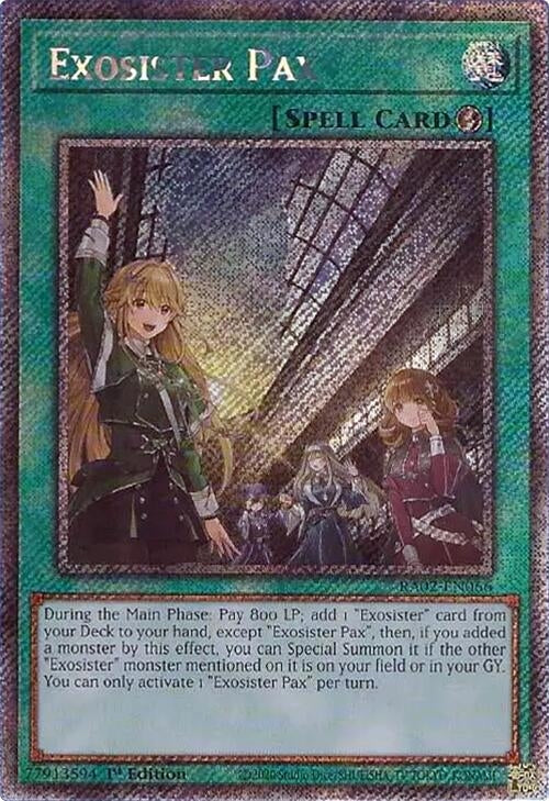 Exosister Pax Platinum Secret Rare (RA02-EN066) [RA02]