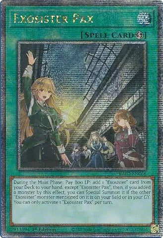 Exosister Pax Quarter Century Secret Rare (RA02-EN066) [RA02]