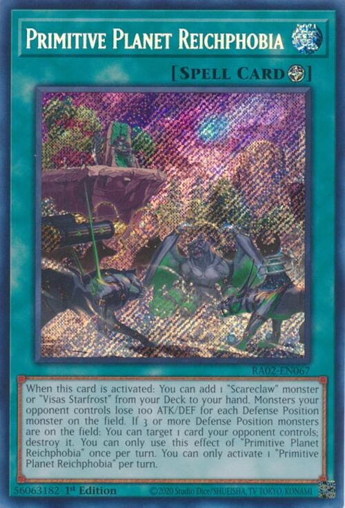 Primitive Planet Reichphobia Secret Rare (RA02-EN067) [RA02]
