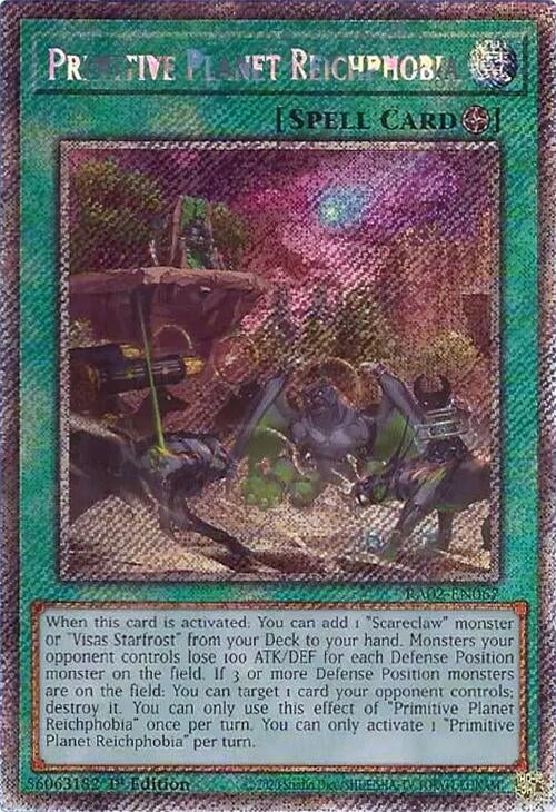 Primitive Planet Reichphobia Platinum Secret Rare (RA02-EN067) [RA02]