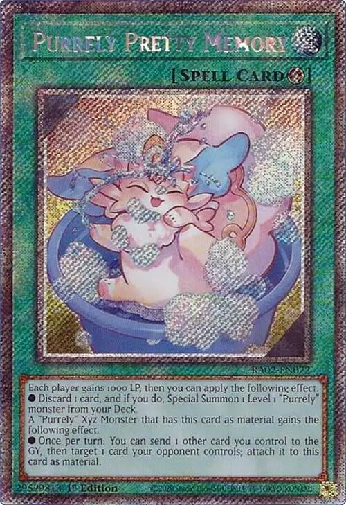 Purrely Pretty Memory Platinum Secret Rare (RA02-EN072) [RA02]