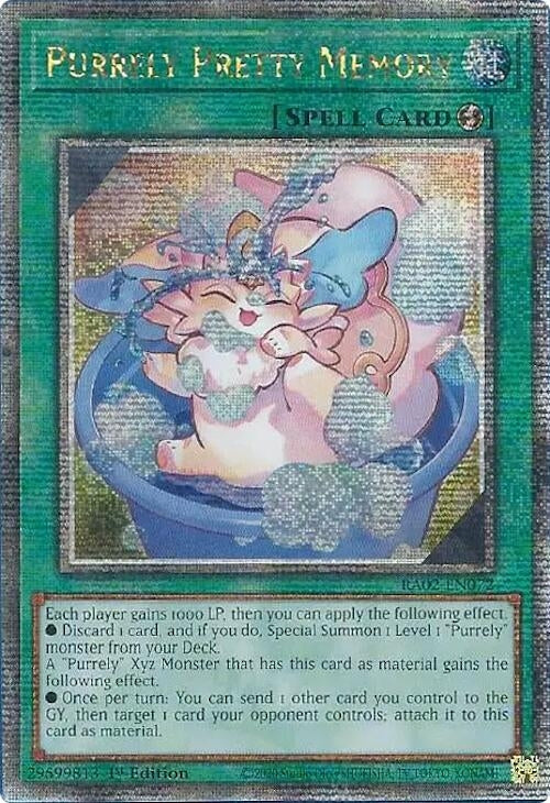 Purrely Pretty Memory Quarter Century Secret Rare (RA02-EN072) [RA02]