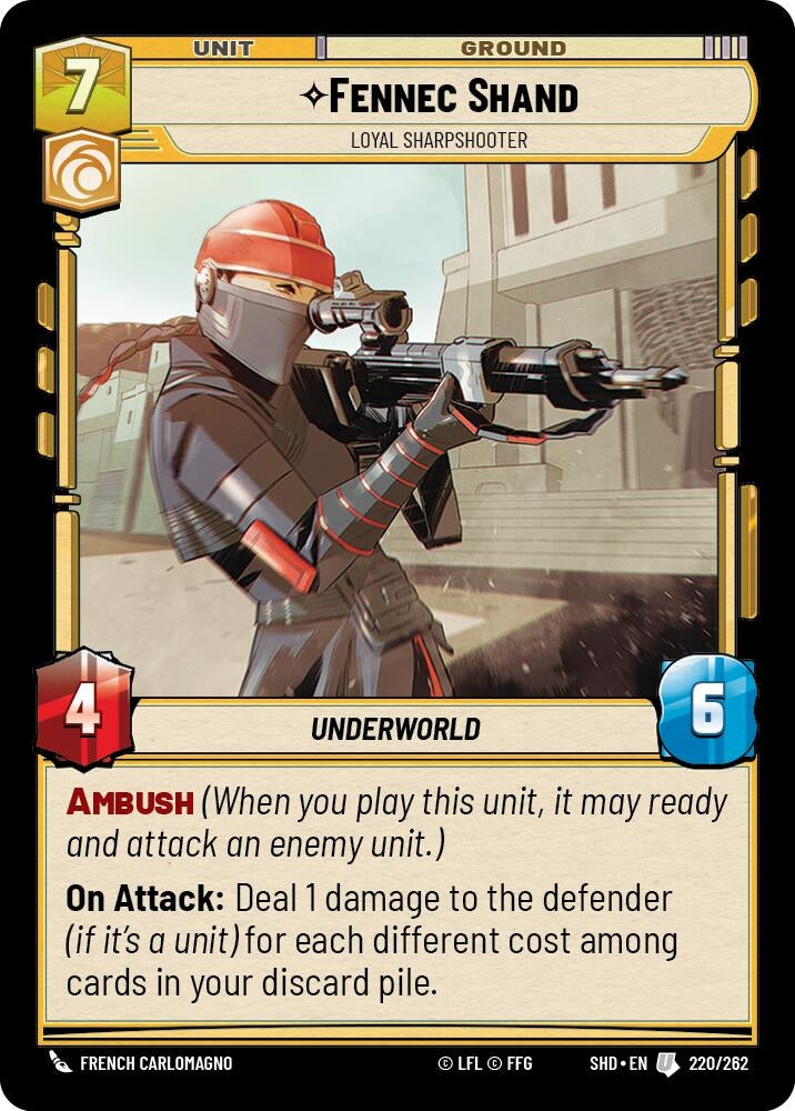Fennec Shand Loyal Sharpshooter (220/262) [SHD]