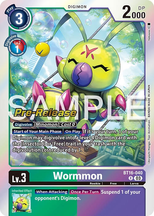 Image for Wormmon [Beginning Observer Pre-Release Cards]