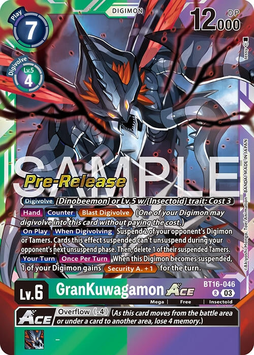 Image for GranKuwagamon ACE [Beginning Observer Pre-Release Cards]