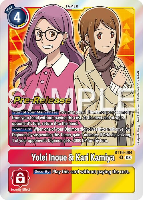 Image for Yolei Inoue & Kari Kamiya [Beginning Observer Pre-Release Cards]