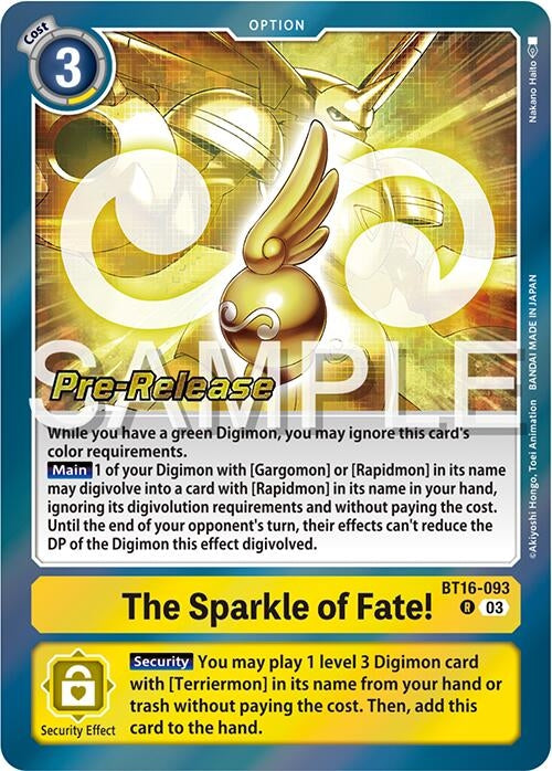 Image for The Sparkle of Fate! [Beginning Observer Pre-Release Cards]