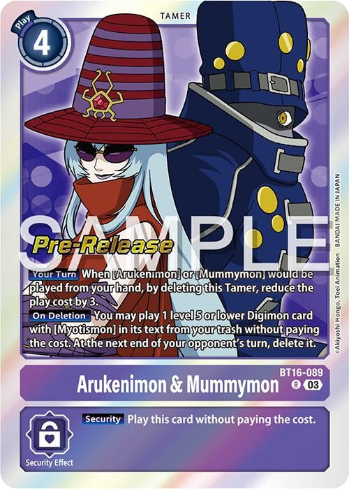 Image for Arukenimon & Mummymon [Beginning Observer Pre-Release Cards]