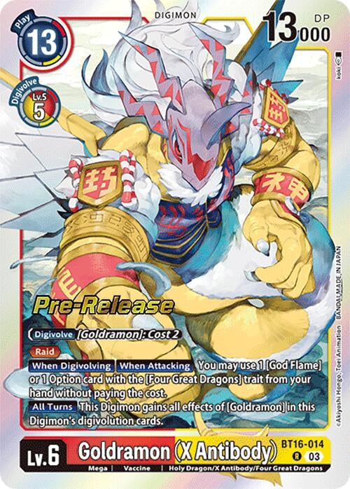 Image for Goldramon (X Antibody) [Beginning Observer Pre-Release Cards]