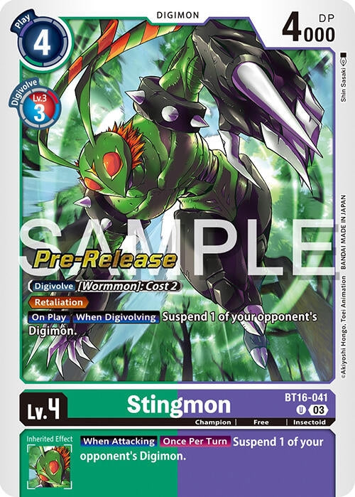 Image for Stingmon [Beginning Observer Pre-Release Cards]