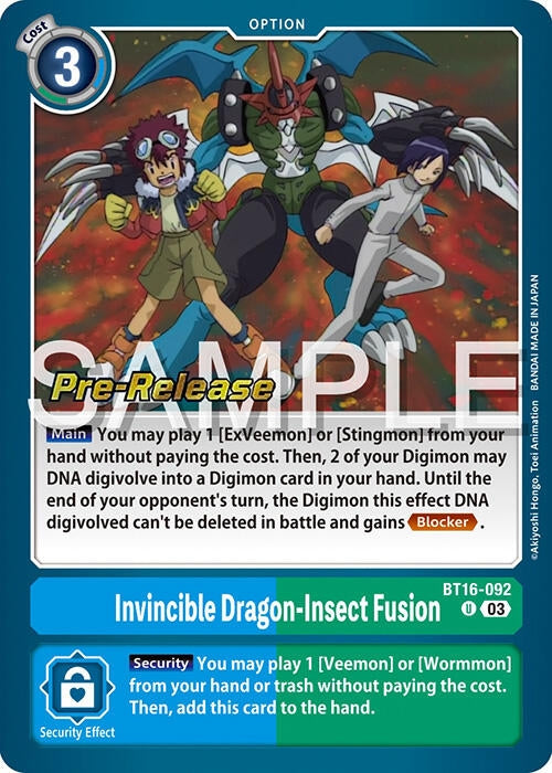 Image for Invincible Dragon-Insect Fusion [Beginning Observer Pre-Release Cards]