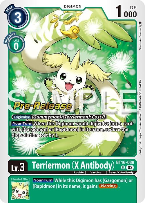 Image for Terriermon (X Antibody) [Beginning Observer Pre-Release Cards]