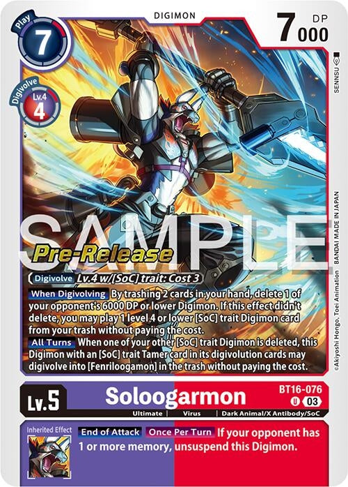 Image for Soloogarmon [Beginning Observer Pre-Release Cards]
