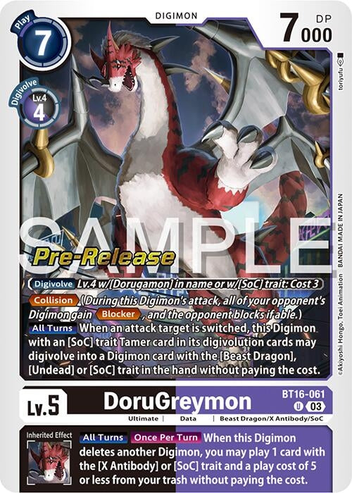 Image for DoruGreymon [Beginning Observer Pre-Release Cards]