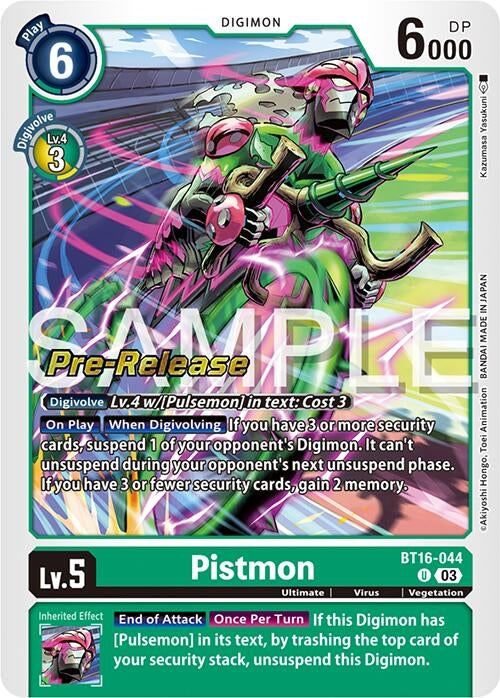 Image for Pistmon [Beginning Observer Pre-Release Cards]