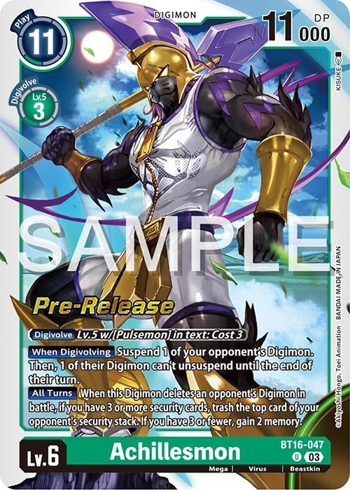 Image for Achillesmon [Beginning Observer Pre-Release Cards]