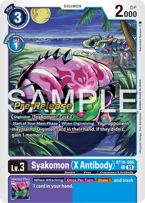 Image for Syakomon (X Antibody) [Beginning Observer Pre-Release Cards]