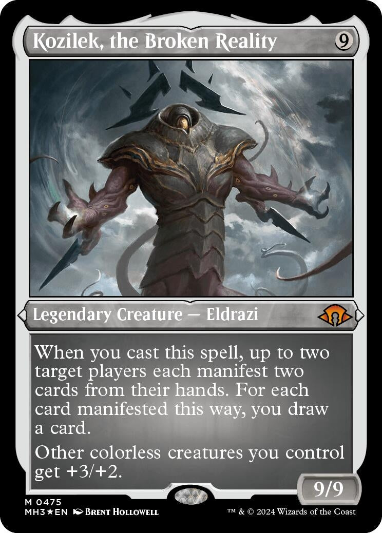 Kozilek the Broken Reality Foil Etched (475) [MH3]