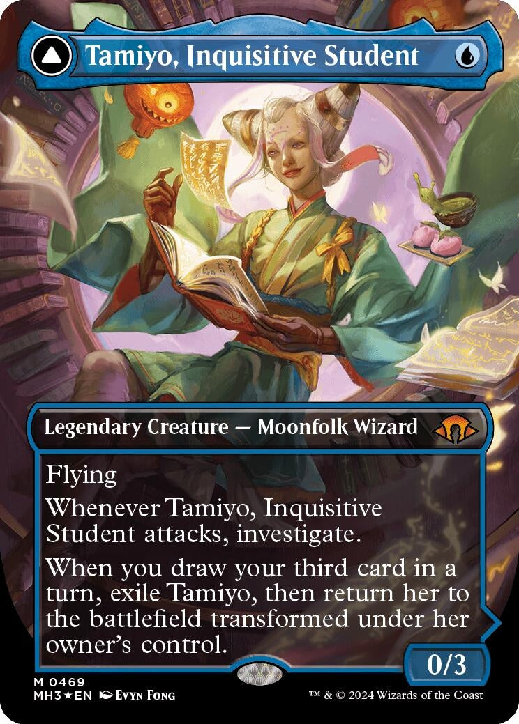 Tamiyo Inquisitive Student Borderless Textured Foil (469) [MH3]
