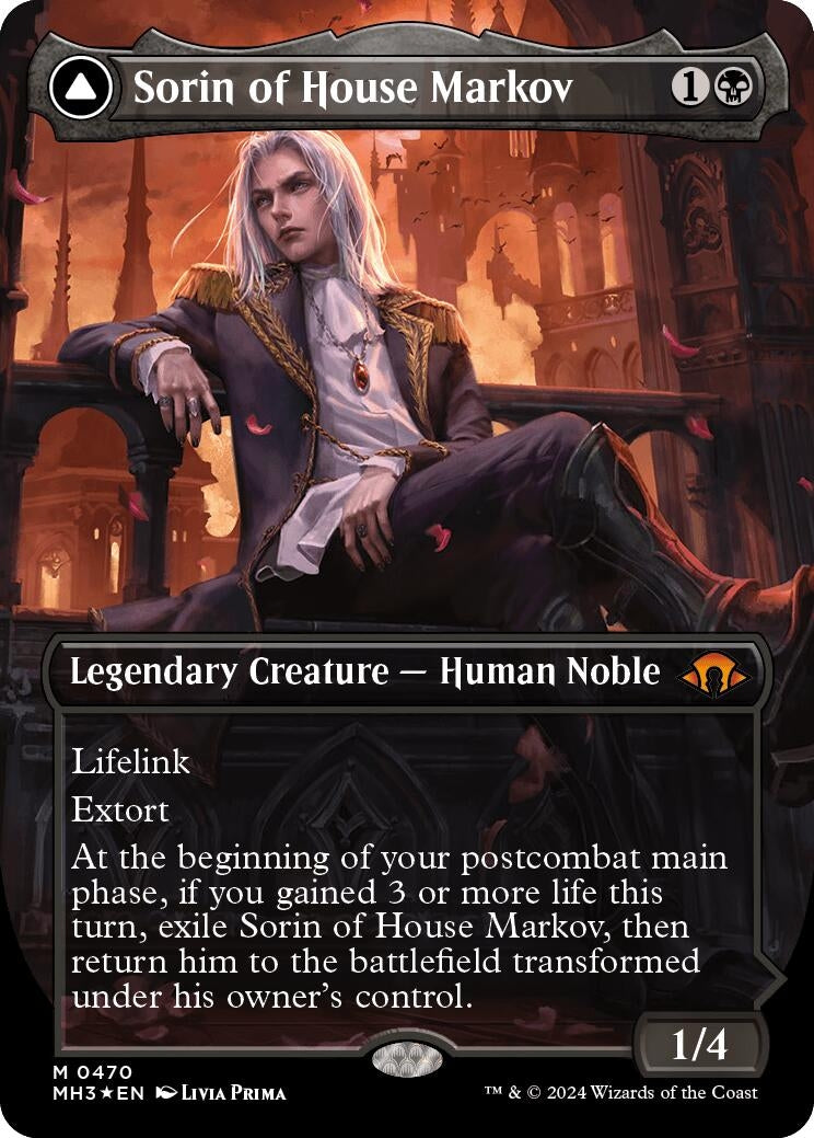 Sorin of House Markov Borderless Textured Foil (470) [MH3]