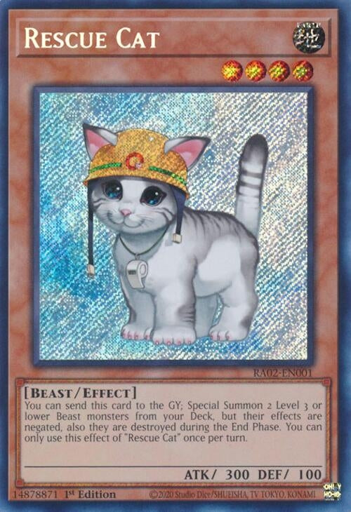 Rescue Cat Secret Rare (RA02-EN001) [RA02]
