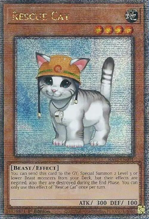 Rescue Cat Quarter Century Secret Rare (RA02-EN001) [RA02]