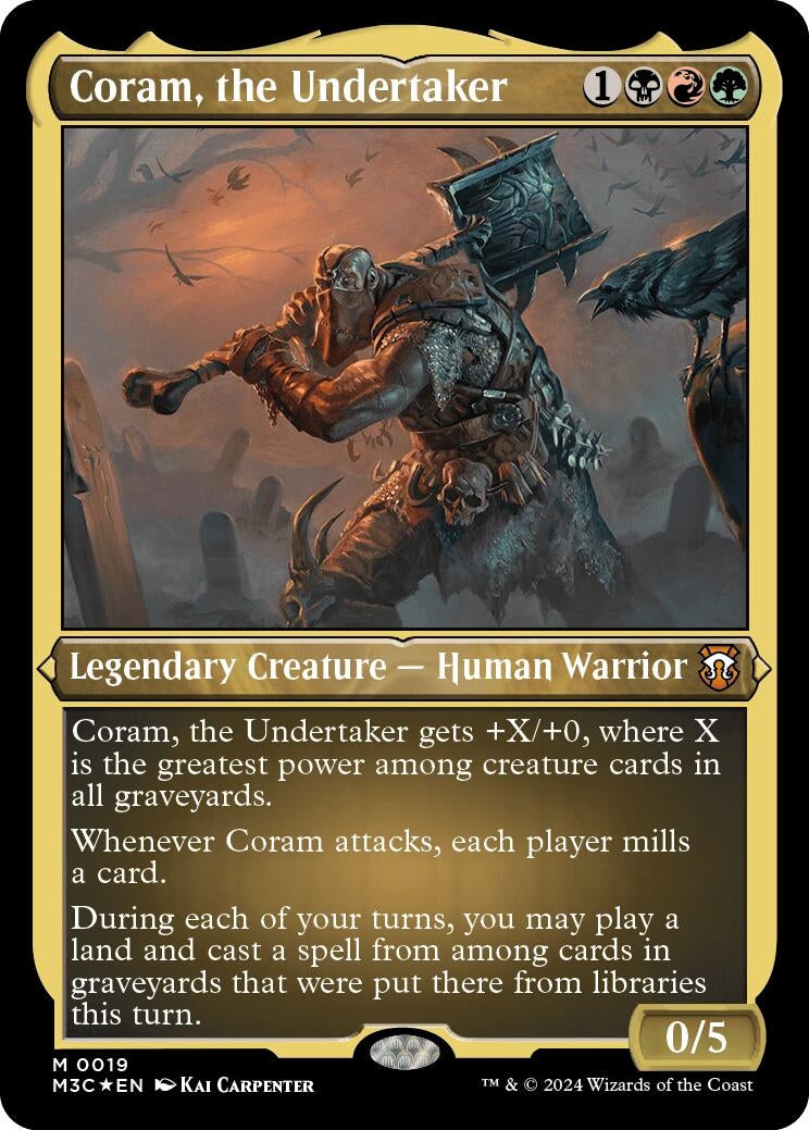 Coram the Undertaker Foil Etched (19) [M3C]