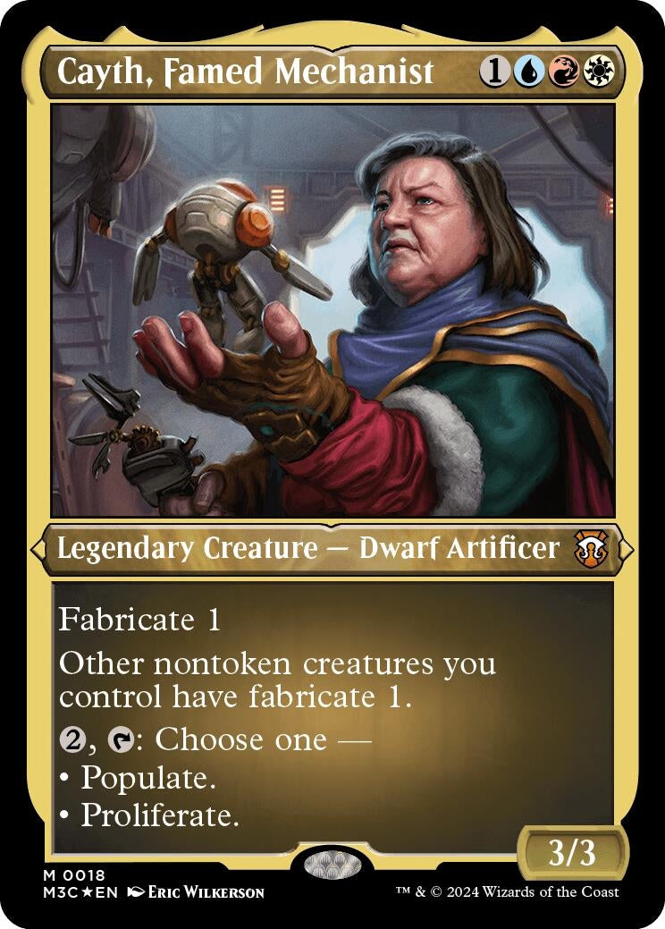 Cayth Famed Mechanist Foil Etched (18) [M3C]