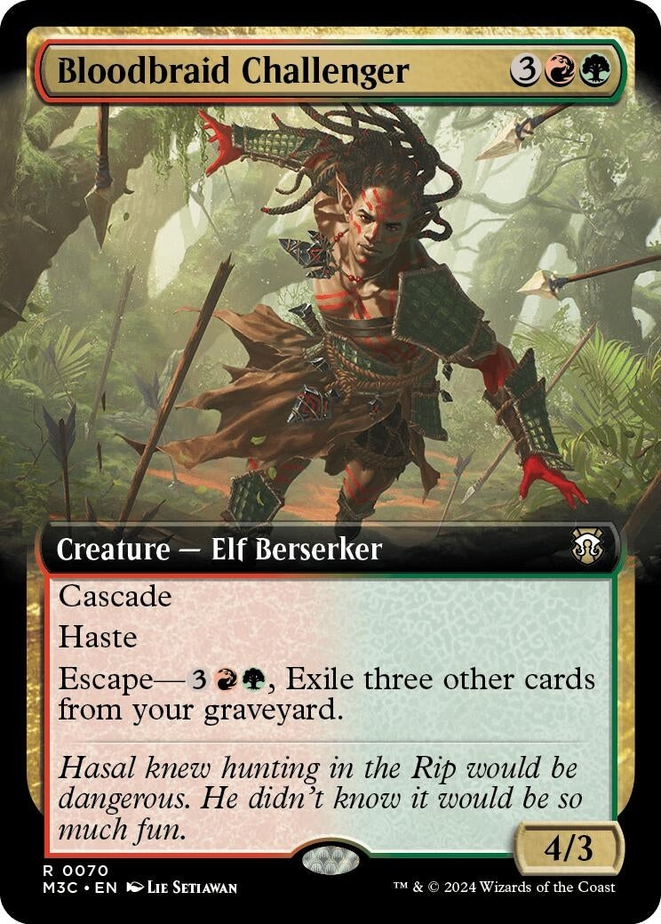 Bloodbraid Challenger Extended Art Ripple Foil (70) [M3C]