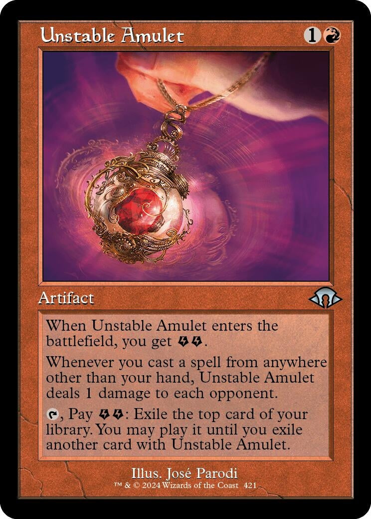 Unstable Amulet Retro Frame (421) [MH3]