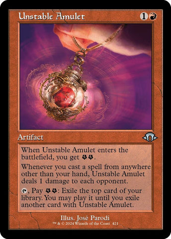 Unstable Amulet Retro Frame (421) [MH3]