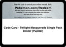 Code Card Twilight Masquerade Single Pack Blister Pupitar [TWM]