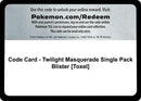 Code Card Twilight Masquerade Single Pack Blister Toxel [TWM]