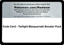 Code Card Twilight Masquerade Booster Pack [TWM]