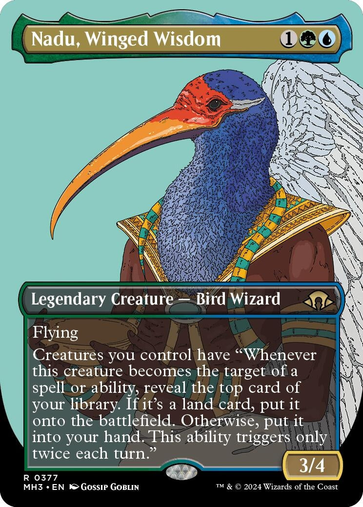 Nadu Winged Wisdom Borderless (377) [MH3]