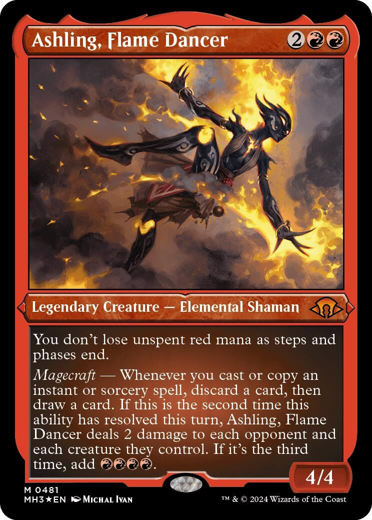 Ashling Flame Dancer Foil Etched (481) [MH3]