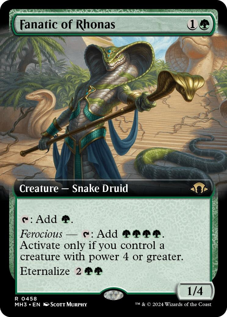 Fanatic of Rhonas Extended Art (458) [MH3]