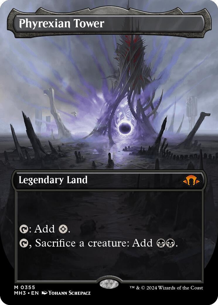 Phyrexian Tower Borderless (355) [MH3]