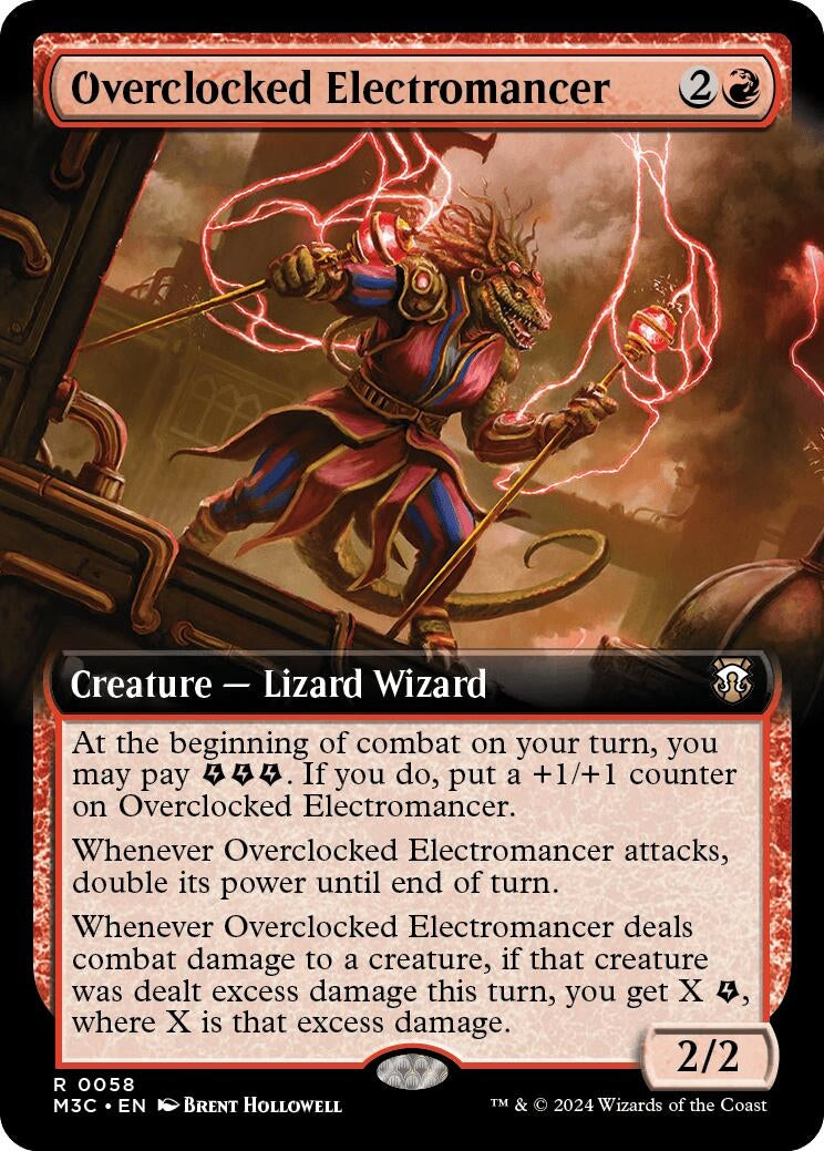 Overclocked Electromancer Extended Art Ripple Foil (58) [M3C]
