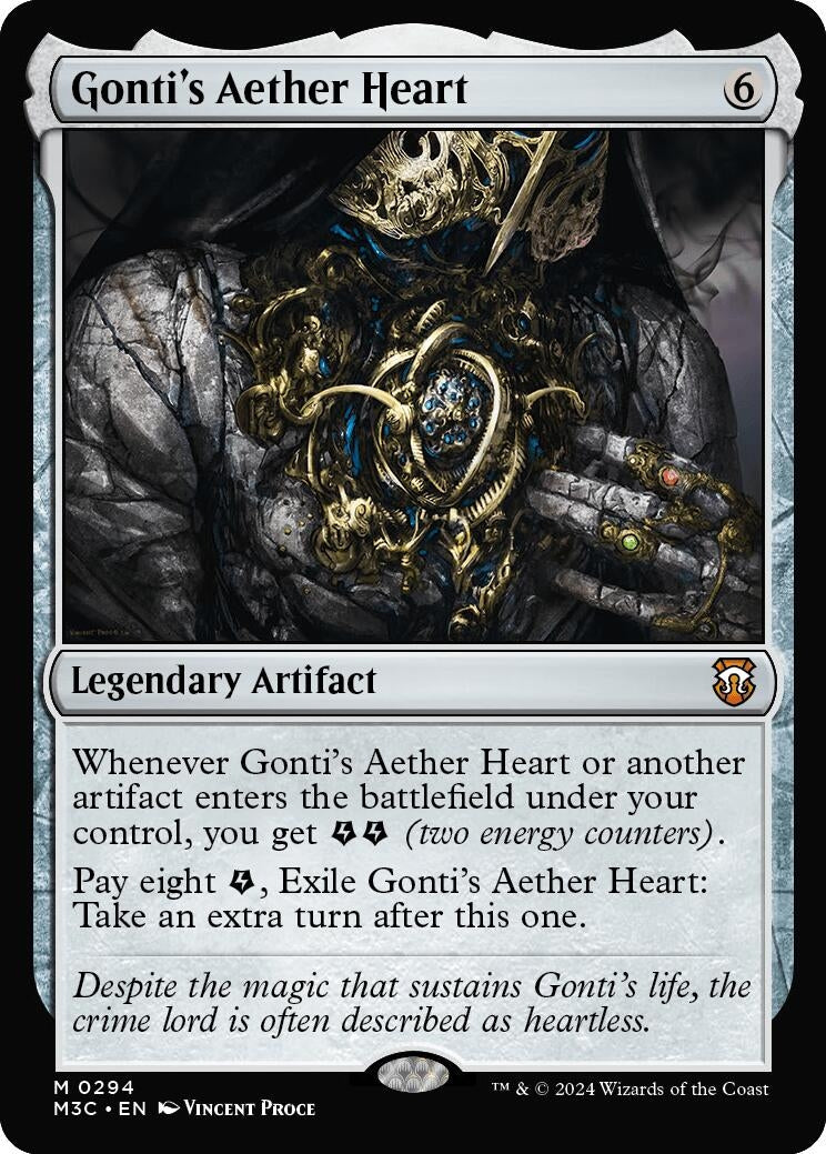 Gonti's Aether Heart (Ripple Foil) [Modern Horizons 3 Commander]