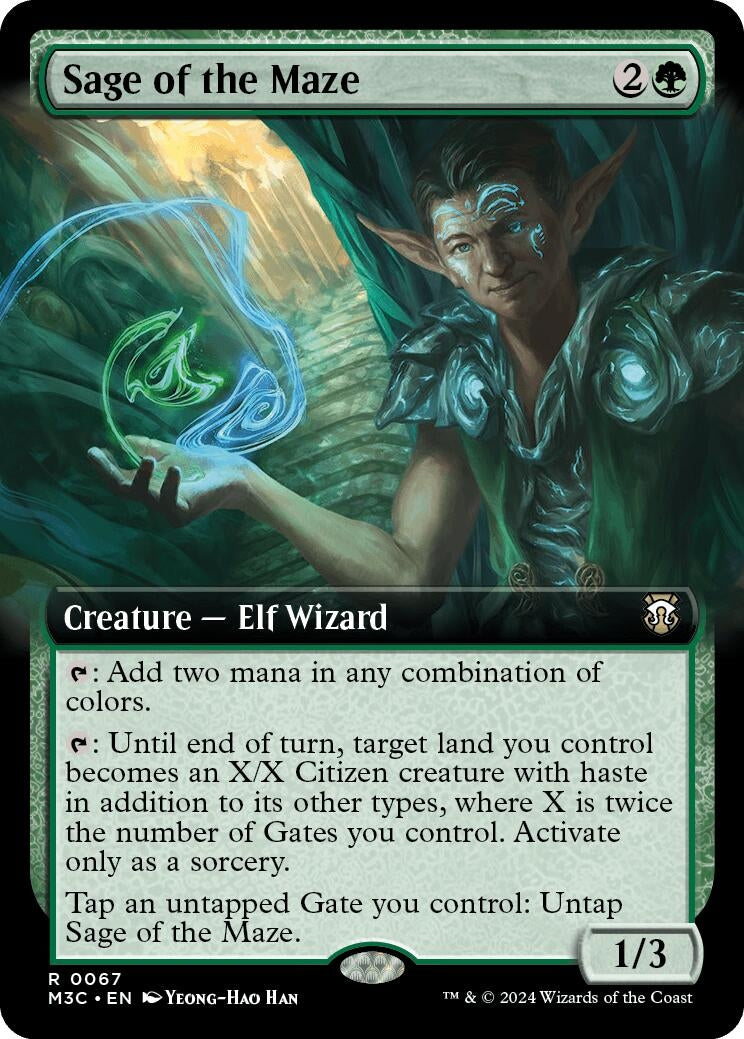 Sage of the Maze Extended Art (67) [M3C]