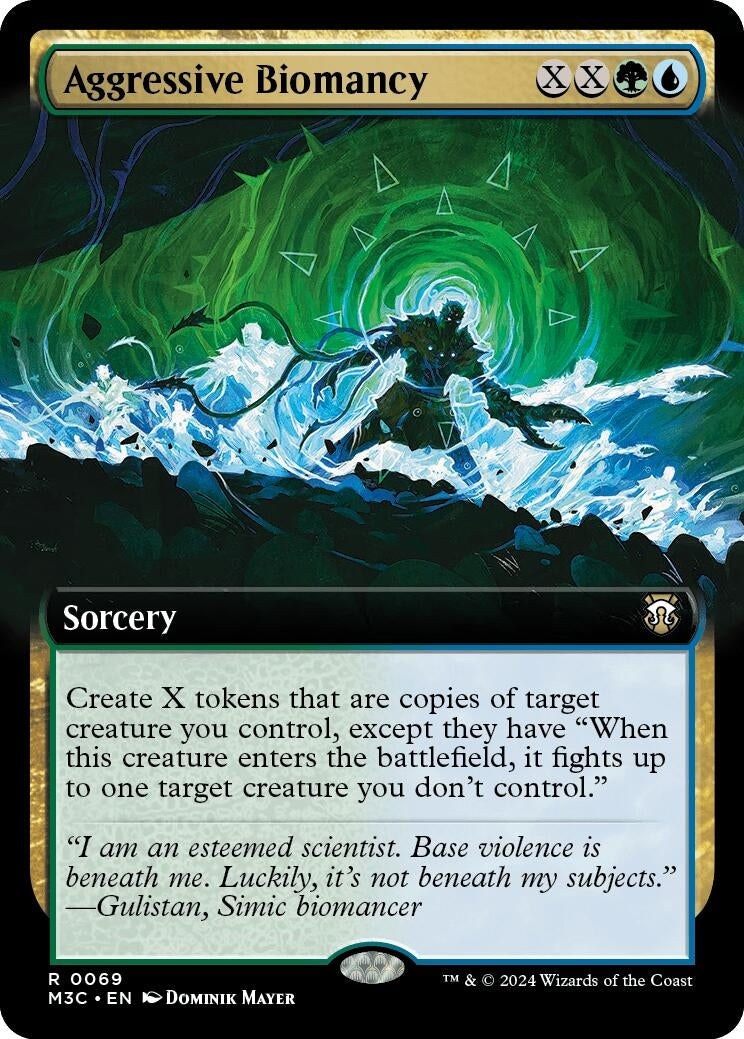 Aggressive Biomancy Extended Art Ripple Foil (69) [M3C]