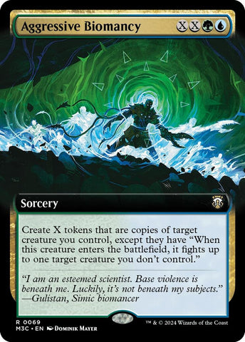 Aggressive Biomancy Extended Art Ripple Foil (69) [M3C]